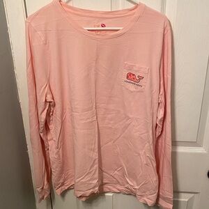 Vineyard Vines Light Pink Long Sleeve Tee